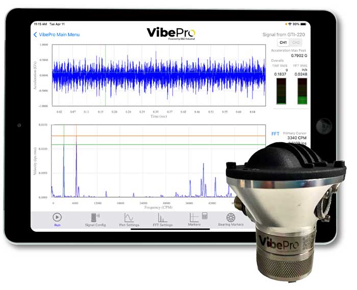 VibePro Wireless Accelerometer