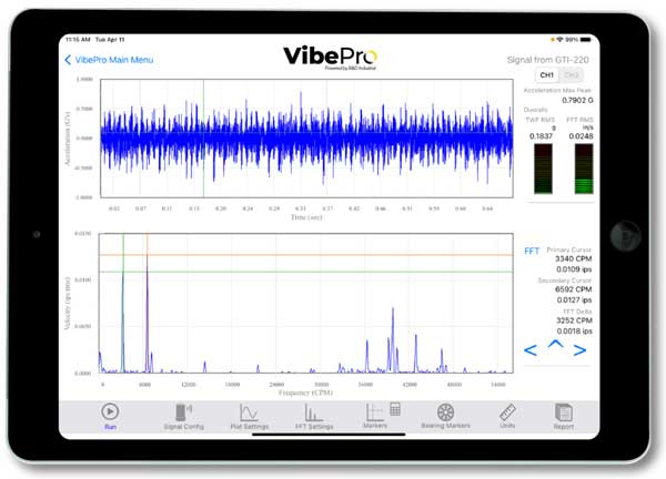 Spindle Balancing Vibration Analysis