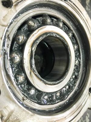 Spindle Failure Bearing Contamination